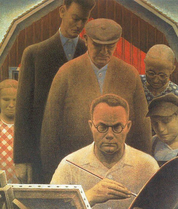 Return From Bohemia, Grant Wood